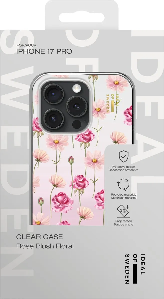 iDeal of Sweden Mirror Case iPhone 17 Pro - Rose Blush Floral