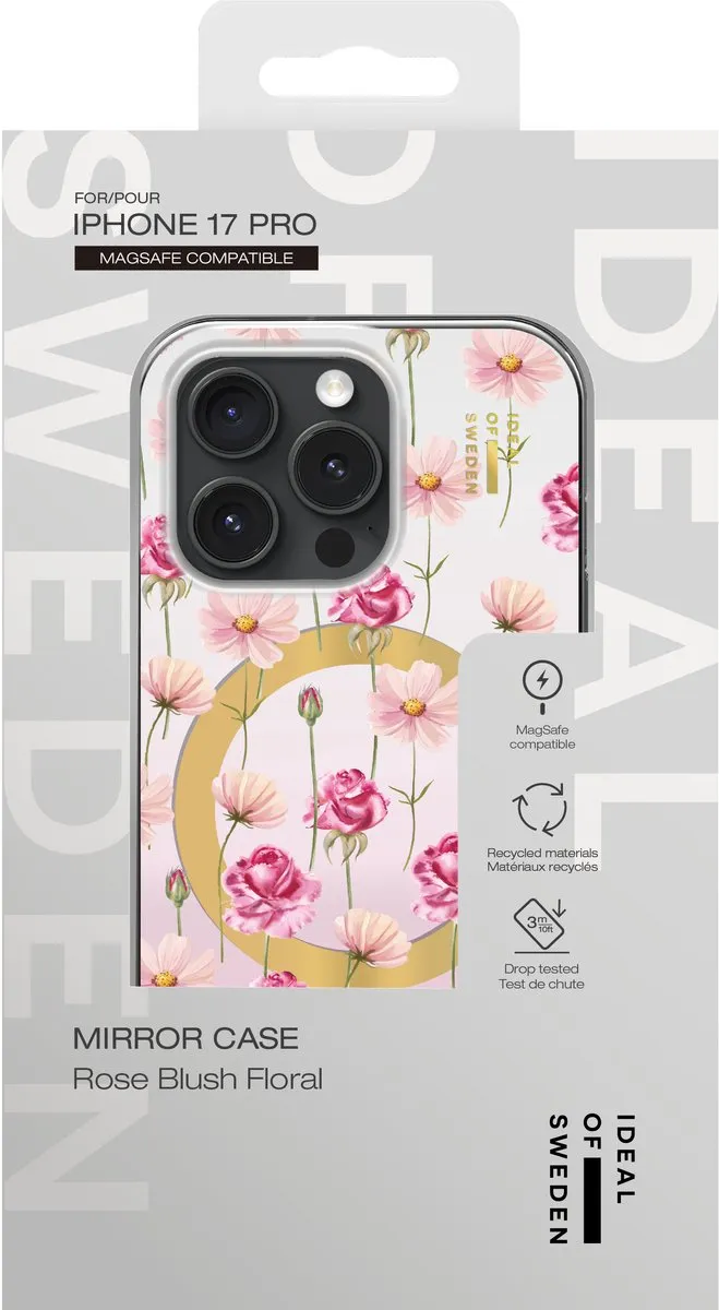 iDeal of Sweden Mirror Case iPhone 17 Pro - Rose Blush Floral