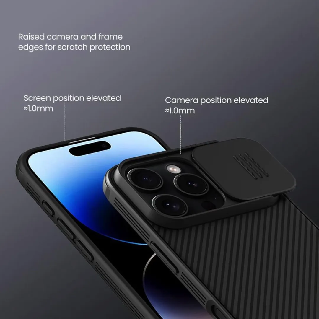 Nillkin CamShield Magnetisch Hoesje iPhone 16 Pro - Zwart
