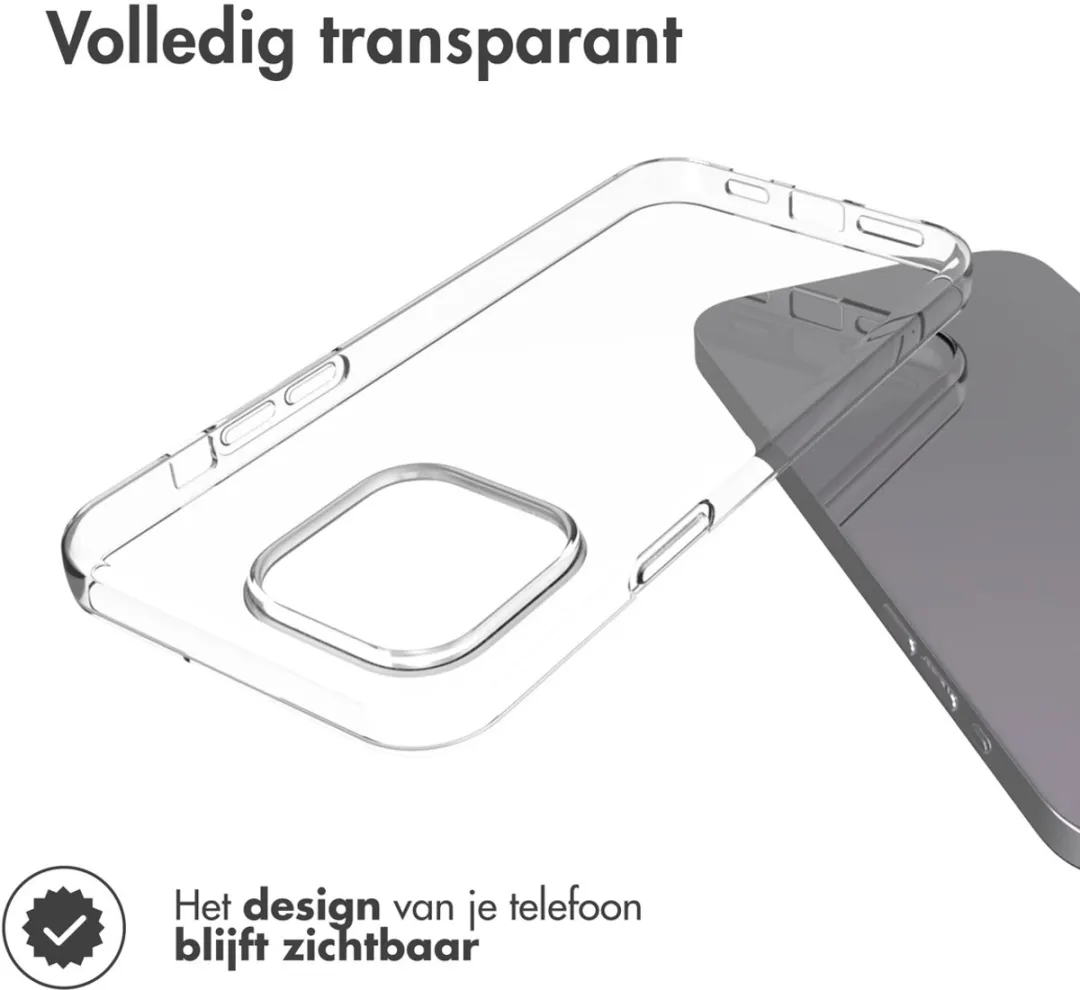 Accezz Hoesje iPhone 15 Pro Max - Transparant