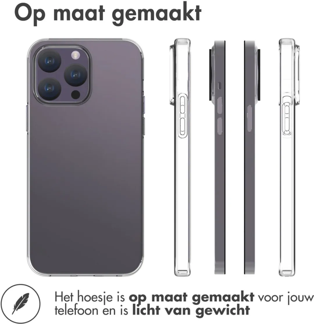 Accezz Hoesje iPhone 15 Pro Max - Transparant
