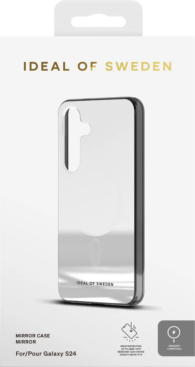 iDeal of Sweden Mirror Case IDCLCMS-S24-477 - Samsung Galaxy S24 - Zilver
