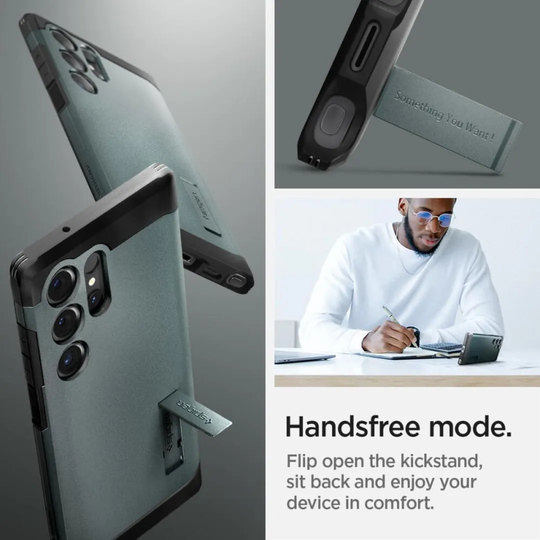 Spigen Tough Armor Hoesje ACS07302 Groen - Kickstand - afbeelding 6 van 6