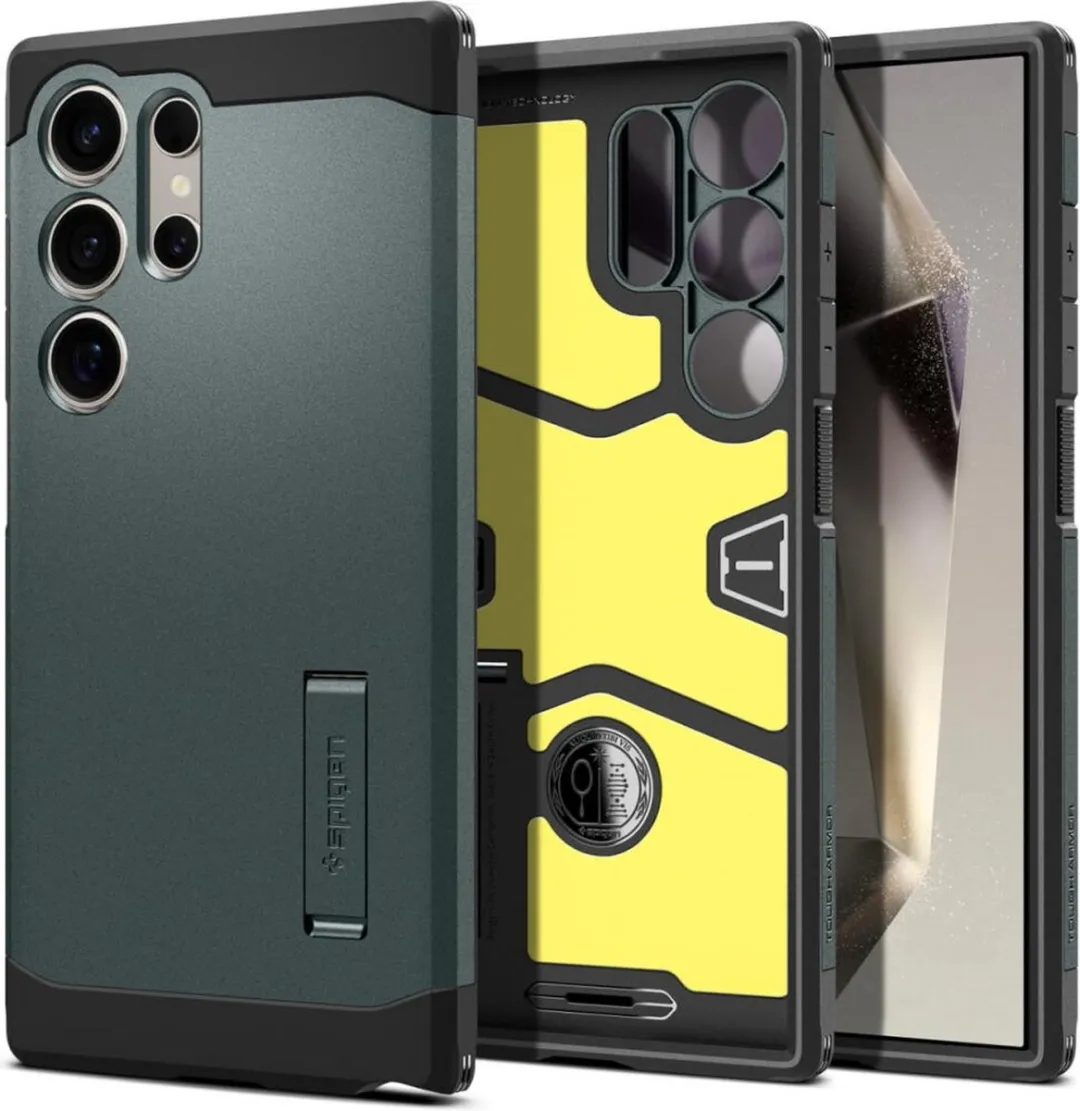 Spigen Tough Armor Hoesje ACS07302 Groen - Kickstand