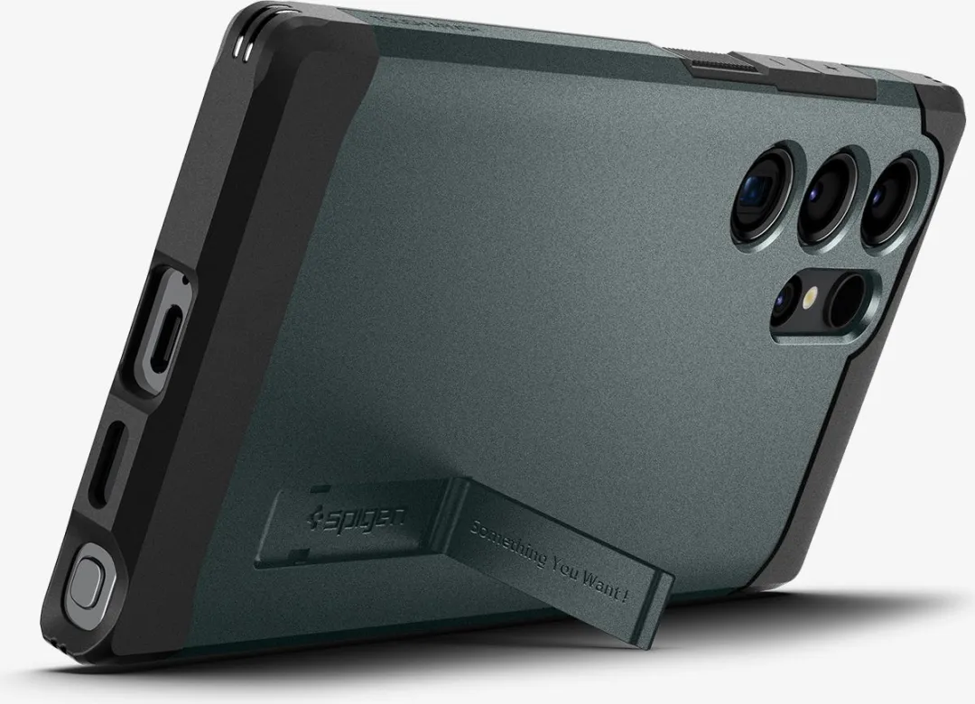 Spigen Tough Armor Hoesje ACS07302 Groen - Kickstand