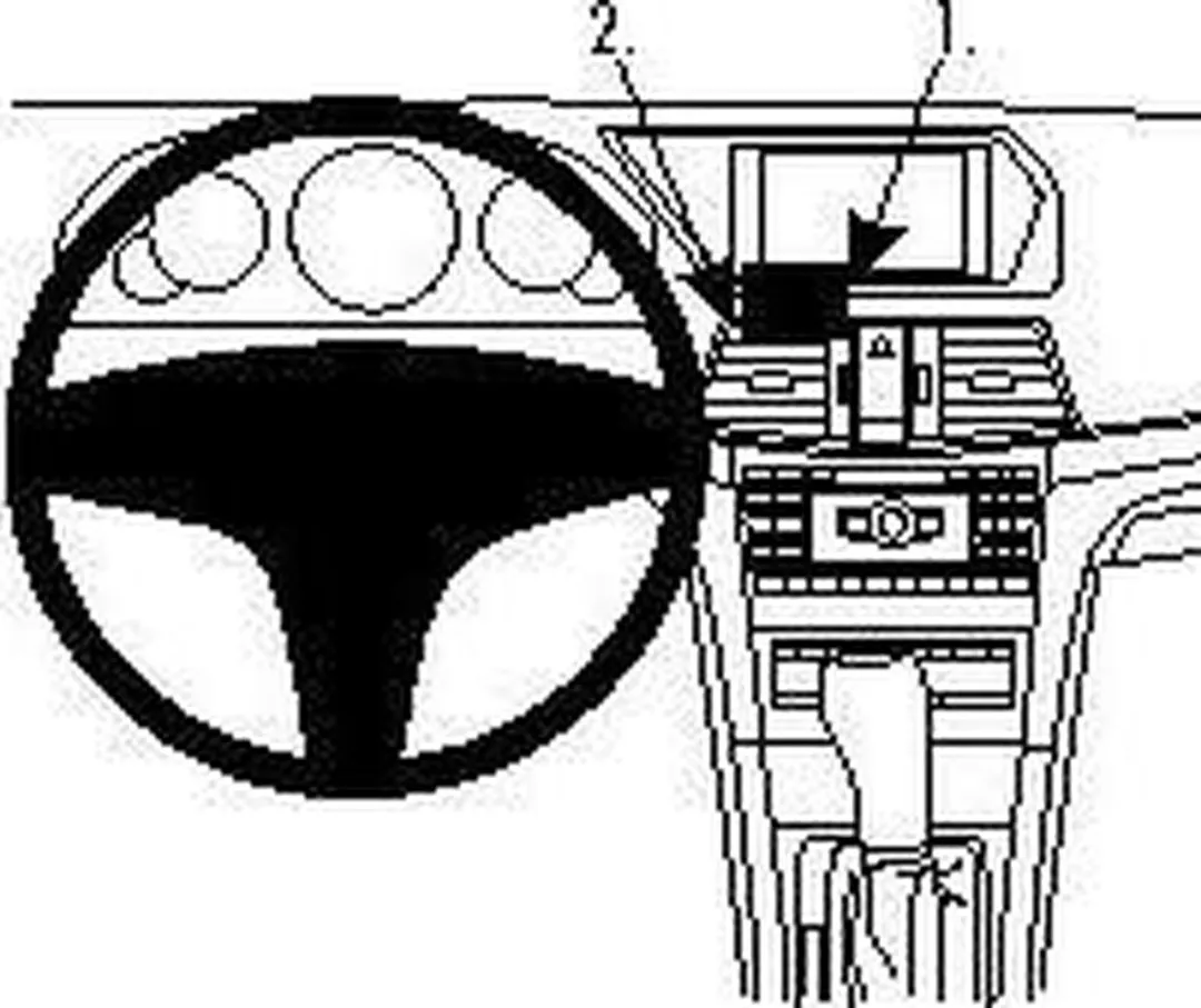 Brodit ProClip 854459 Mercedes E-Klasse 2010-2014 Center Mount - Grijs
