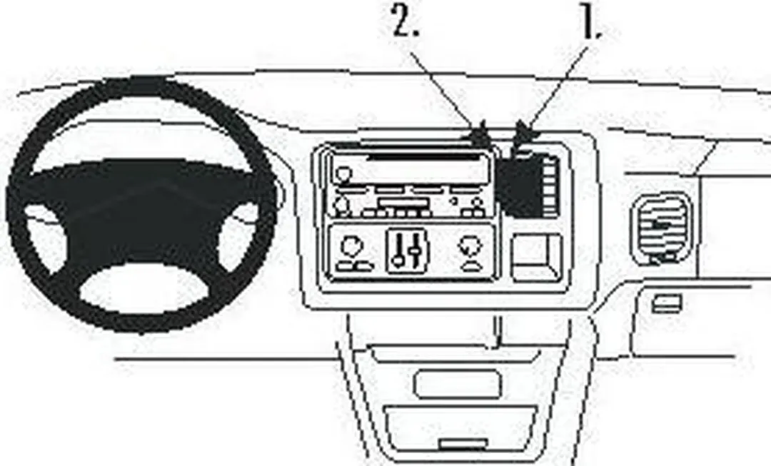 Brodit ProClip 853233 Chevrolet Center Mount - Zwart - afbeelding 5 van 5