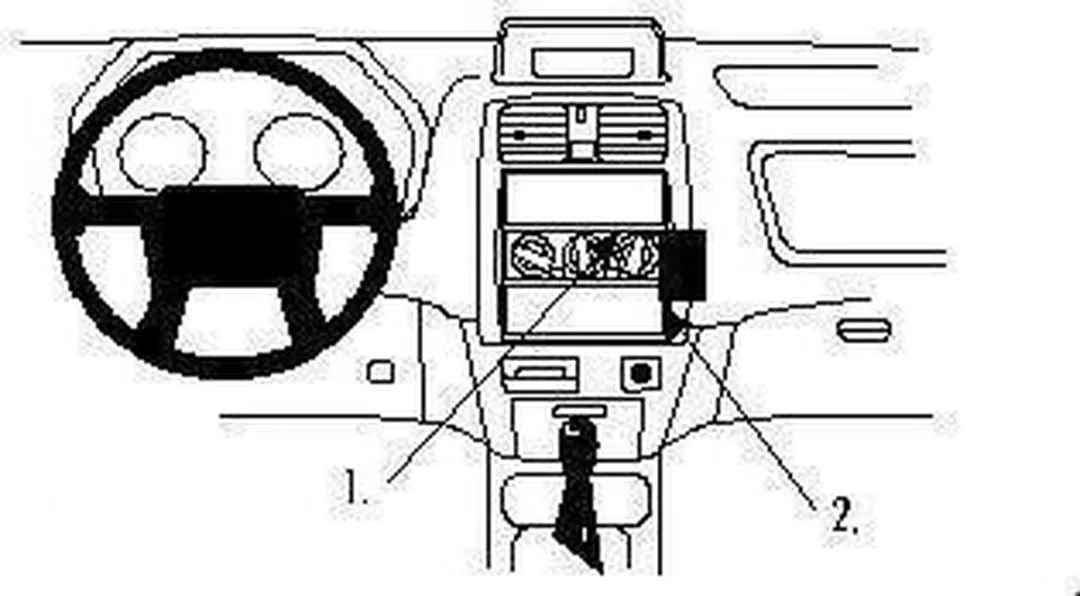Brodit ProClip Angled Mount 852670 - Mitsubishi Space Star 1999-2002