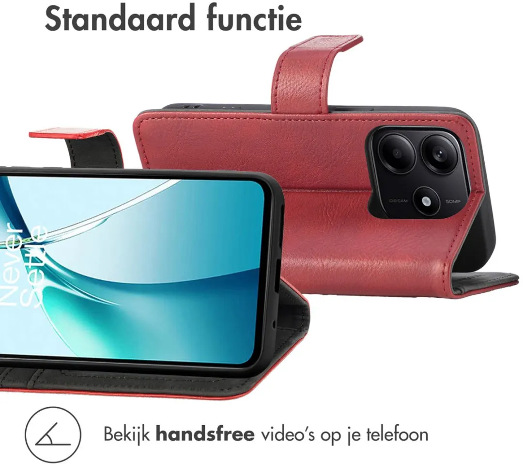 Imoshion Hoesje Xiaomi Redmi Note 14 5G - 3 Pasjes - Rood