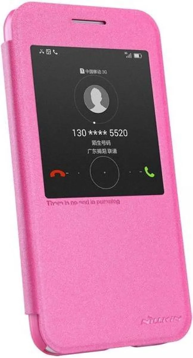 Nillkin Leather Case Huawei Ascend G7 Sparkle Series - Roze - afbeelding 2 van 5