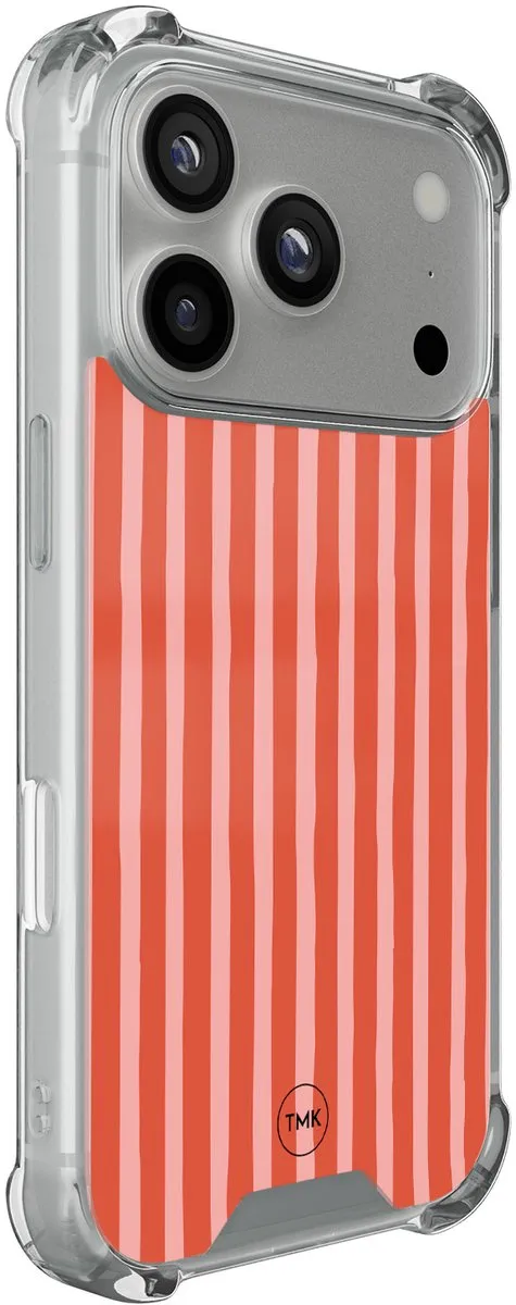 Casevibes iPhone 17 Pro Shockproof Hoesje - A/i17P/S/003 - Streepjes - Transparant