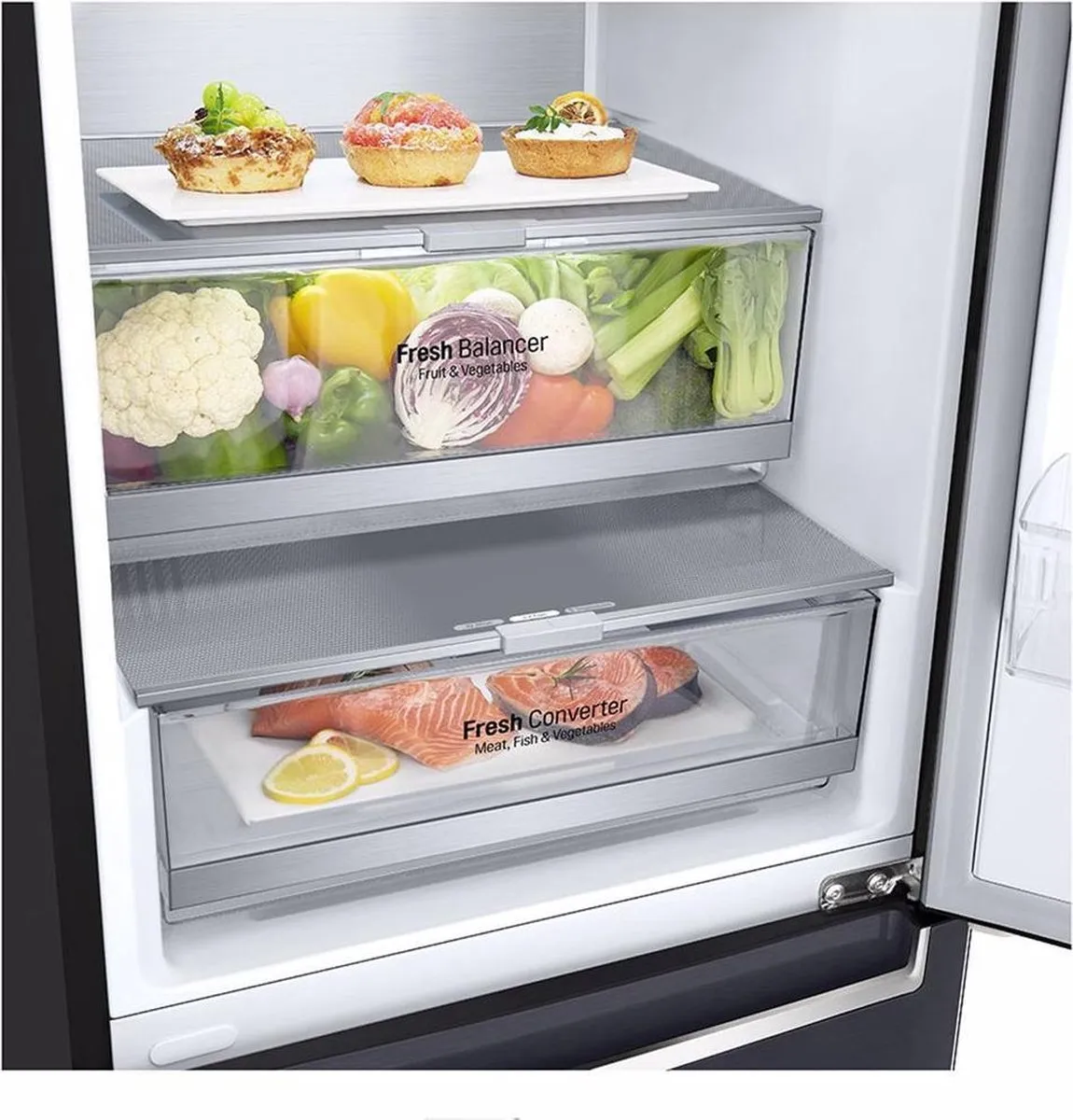 LG GBB92MCAXP Koel-vriescombinatie - 419L - Mat Zwart - afbeelding 6 van 6