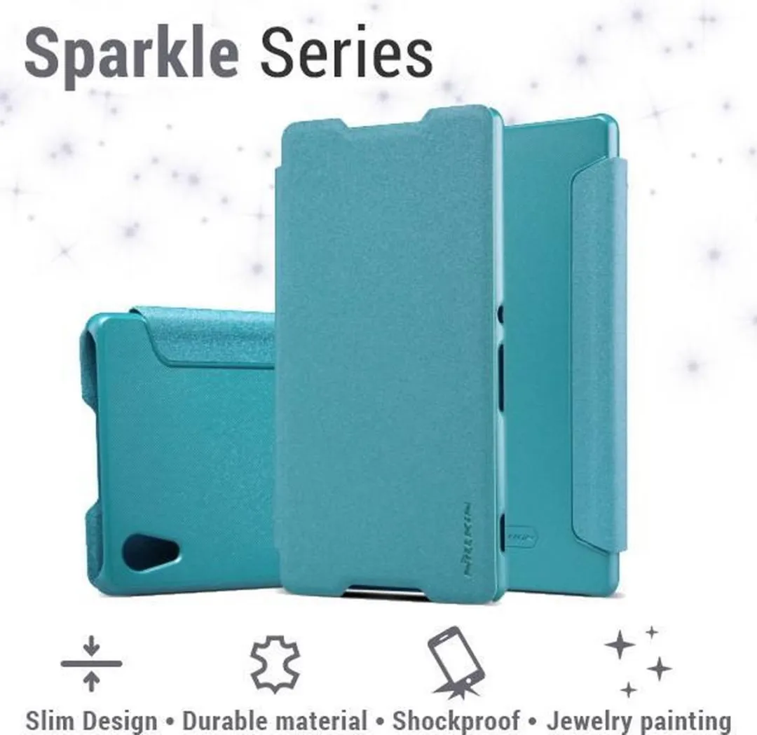 Nillkin Leather Case Sony Xperia Z3+ Sparkle Series - Blauw E655329913405