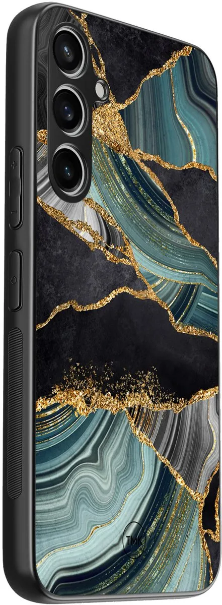 Casevibes S/S23FE/B/013 Hoesje Samsung Galaxy S23 FE - Marble Jade Stone