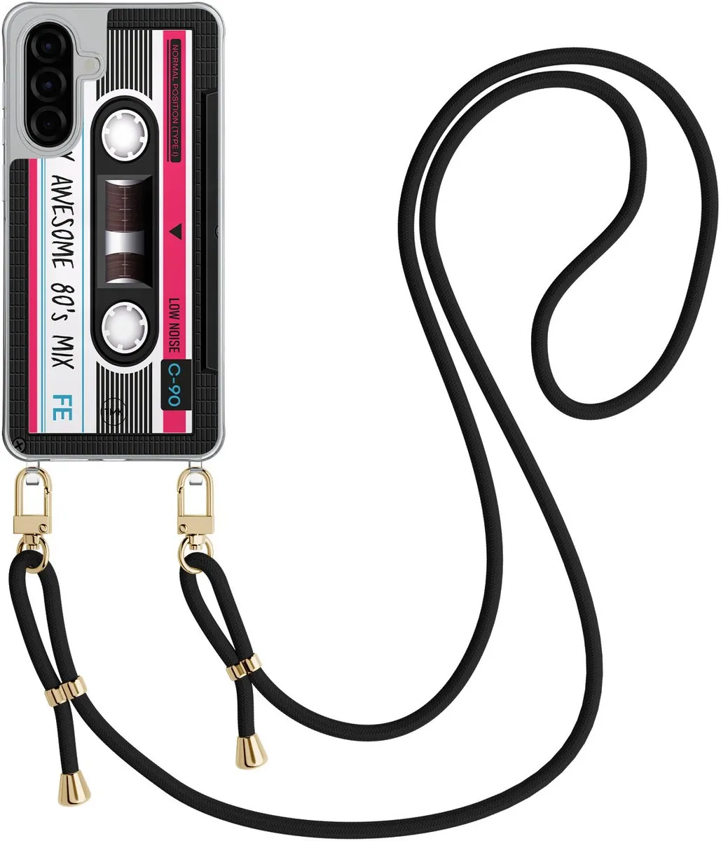 Casevibes Samsung A56 Telefoonhoesje - Crossbody - Zwart Koord