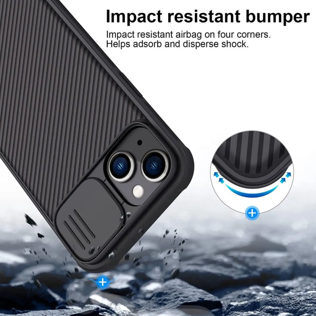 Nillkin CamShield Pro iPhone 14 Plus Hoesje - Zwart