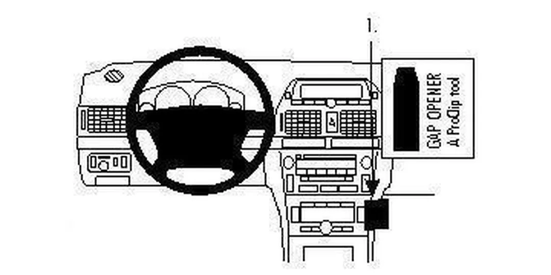 Brodit ProClip 853212 Houder - Toyota Avensis 2003-2008 - Zwart