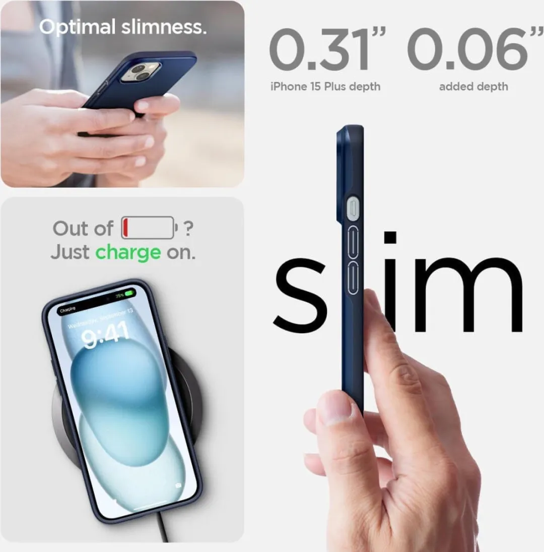 Spigen Thin Fit Hoesje ACS06640 - Blauw - afbeelding 6 van 6