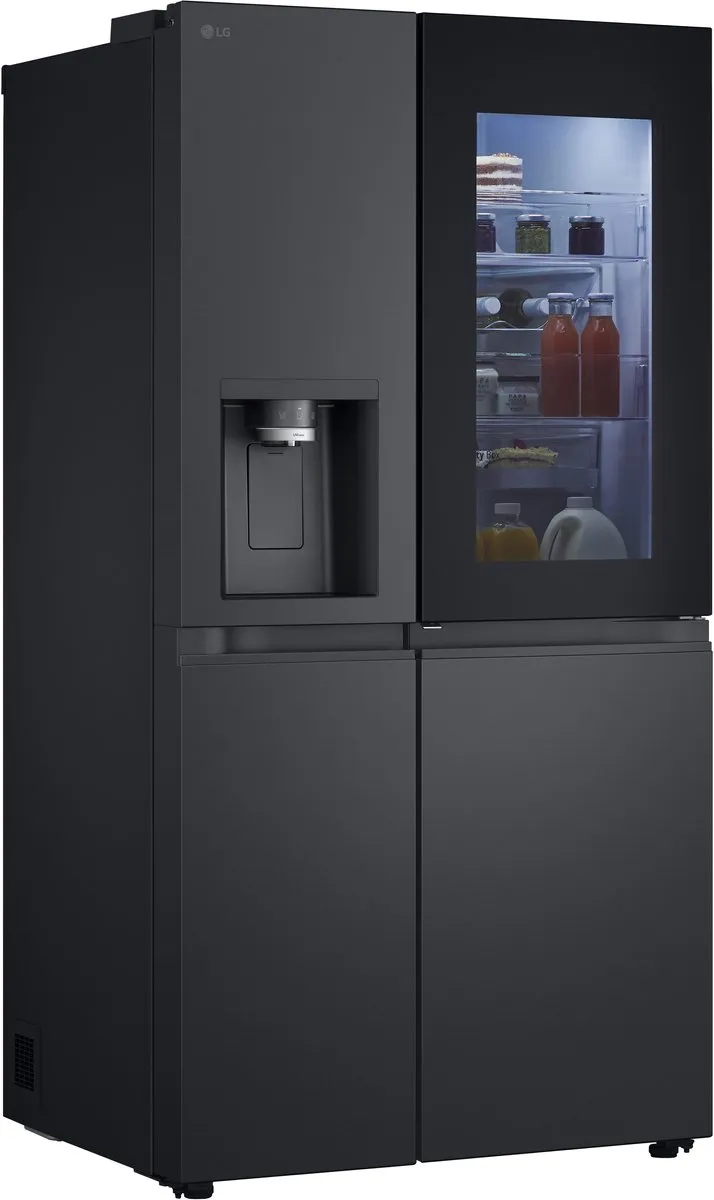 LG InstaView GSXE90EVDD Vrijstaande Koelkast 628L - Zwart