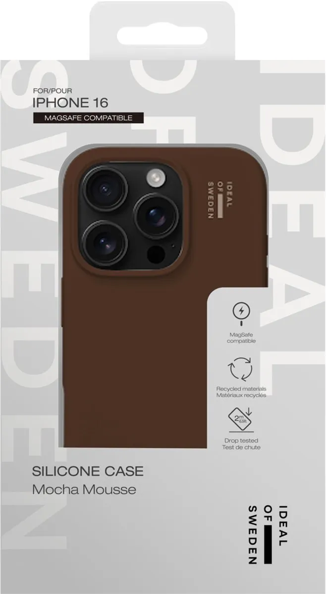 iDeal of Sweden Silicone Case iPhone 16 - Mocha Mousse - IDSICMS-I2461-562