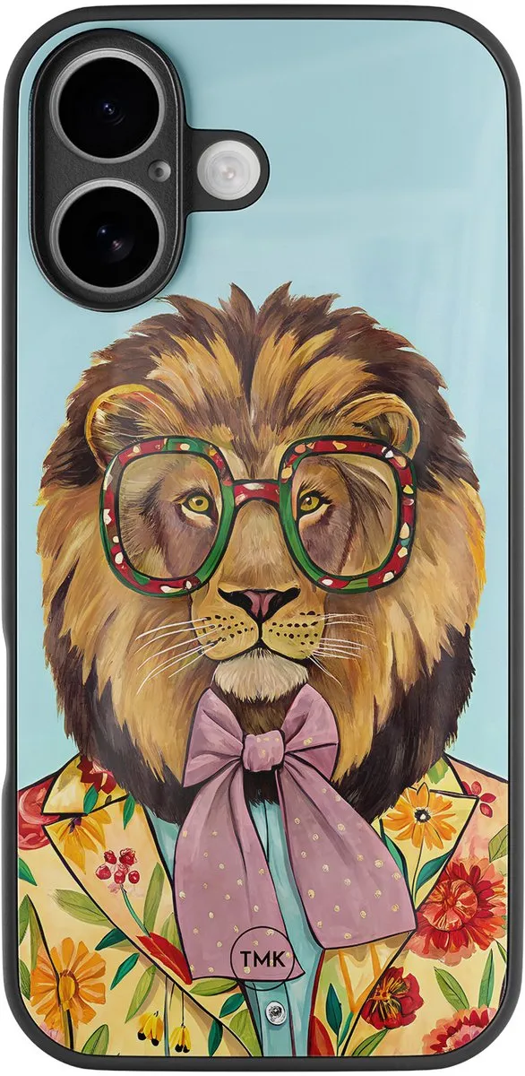 Casevibes iPhone 16 Retro Leeuw Hoesje