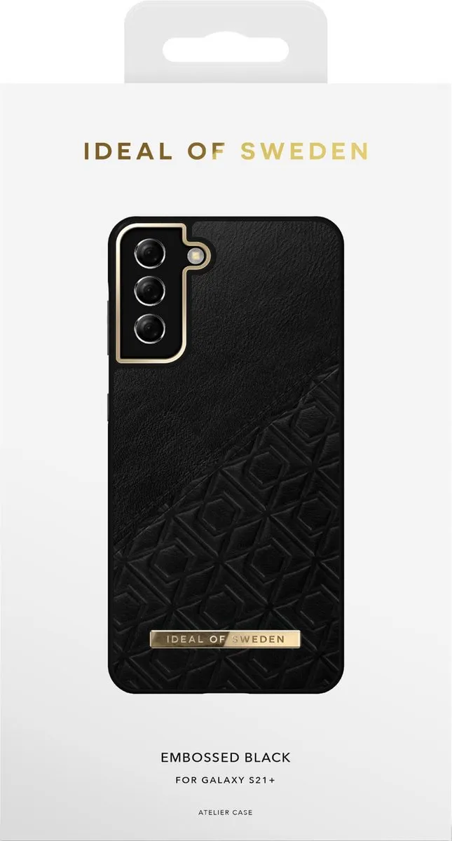 iDeal of Sweden Fashion Case Atelier Galaxy S21+ Embossed Black - afbeelding 3 van 3
