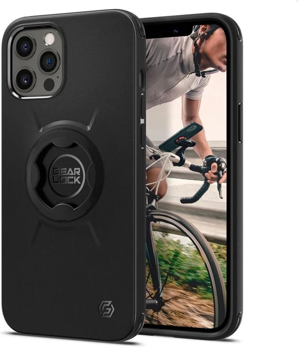 Spigen Gearlock Bike Mount Case ACS01587 - iPhone 12 Pro Max - Zwart