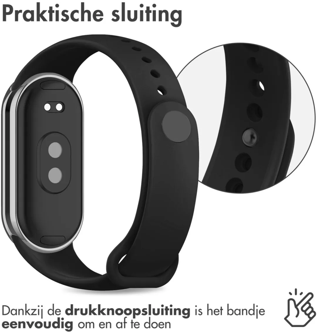 Imoshion Siliconen Sportband Xiaomi Smart Band 8/9 - Zwart