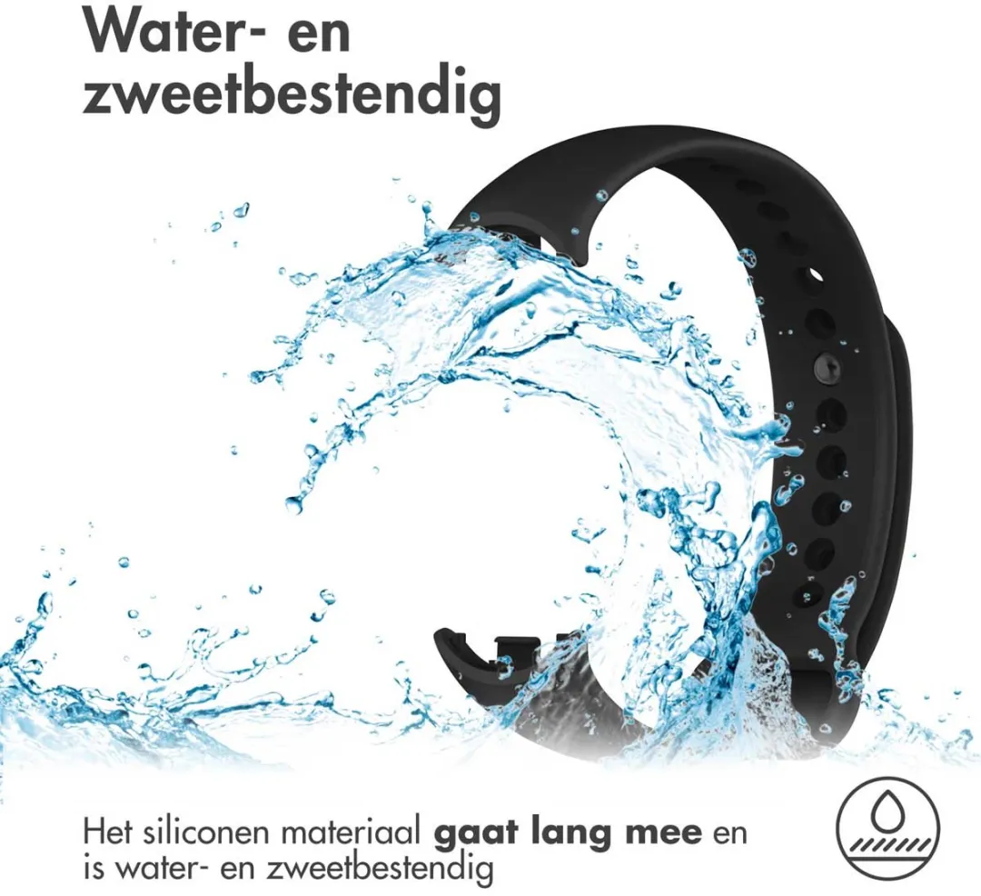 Imoshion Siliconen Sportband Xiaomi Smart Band 8/9 - Zwart