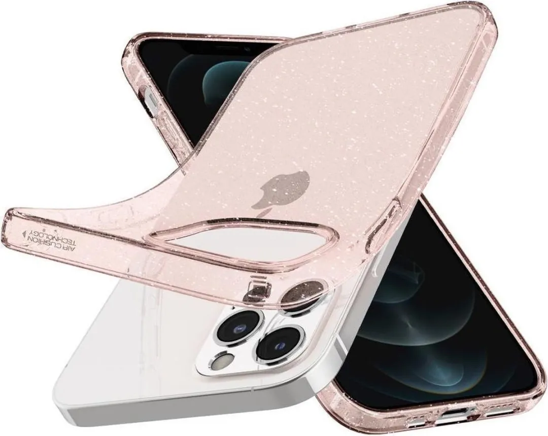 Spigen iPhone 12 Hoesje Liquid Crystal Glitter Roze mpn-8809710756472