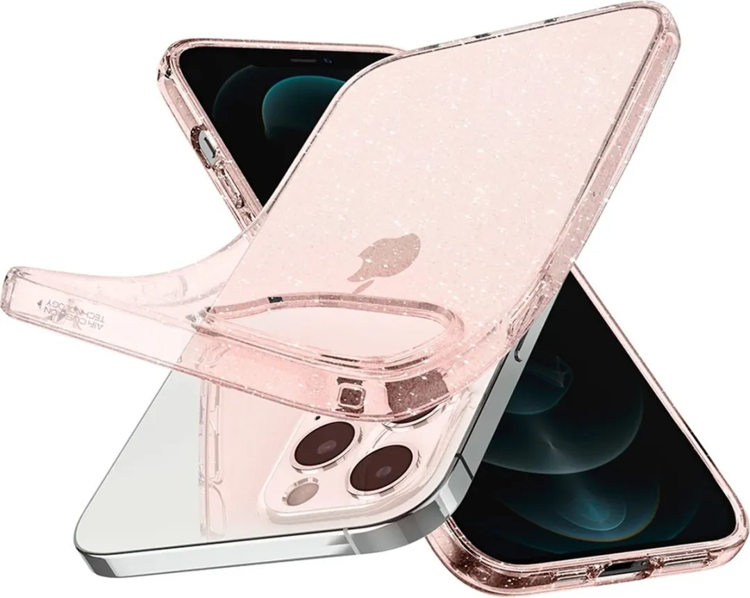 Spigen iPhone 12 Hoesje Liquid Crystal Glitter Roze mpn-8809710756472