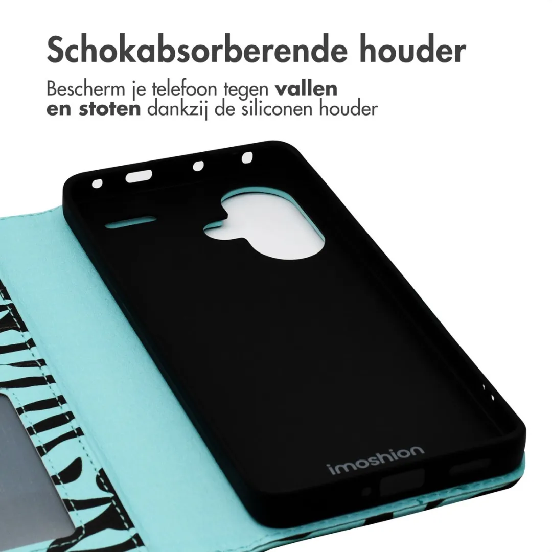 Imoshion Hoesje Xiaomi Redmi Note 13 Pro+ - Black Blue Stripes