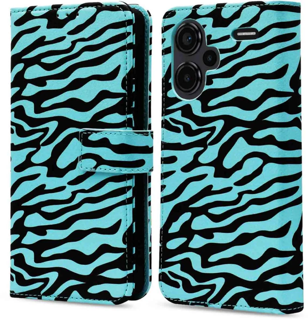 Imoshion Hoesje Xiaomi Redmi Note 13 Pro+ - Black Blue Stripes