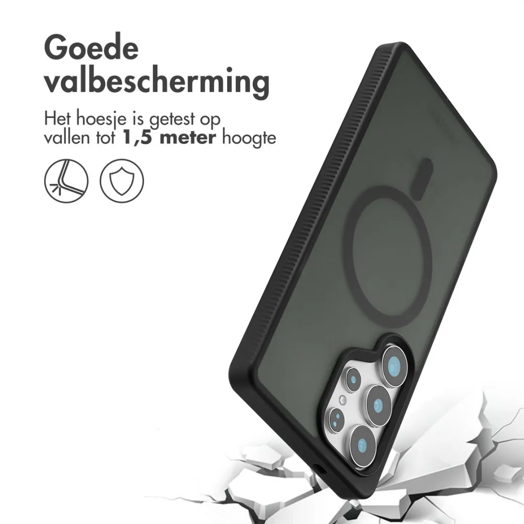 Accezz Hoesje Samsung Galaxy S25 Ultra Frosted - Zwart