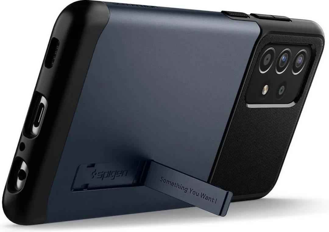 Spigen Slim Armor ACS02331 Hoesje - Samsung Galaxy A72 - Grijs