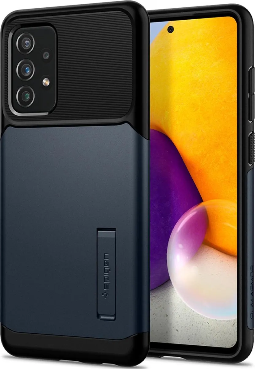 Spigen Slim Armor ACS02331 Hoesje - Samsung Galaxy A72 - Grijs