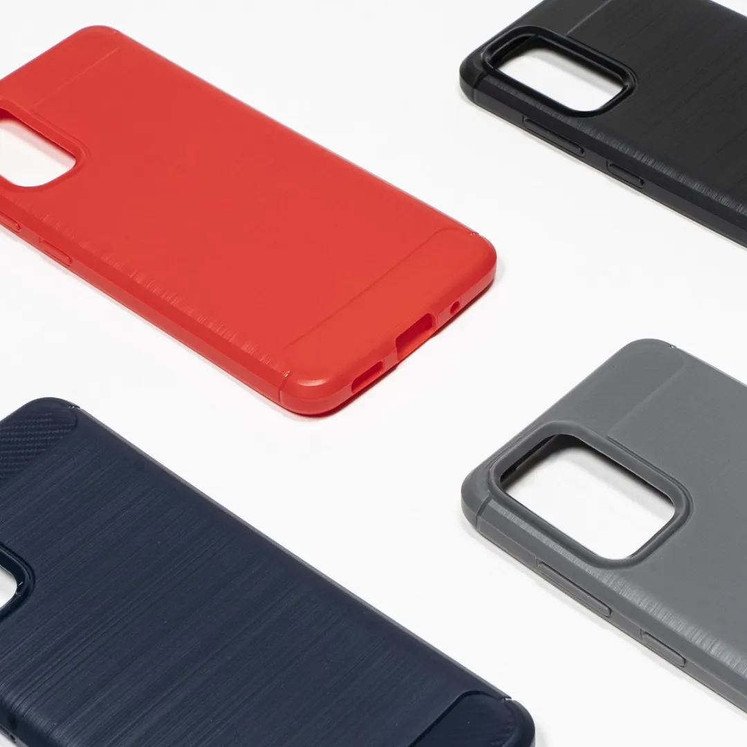BMAX Carbon Hoesje Samsung Galaxy S20 Plus - Rood - BMAX612622262