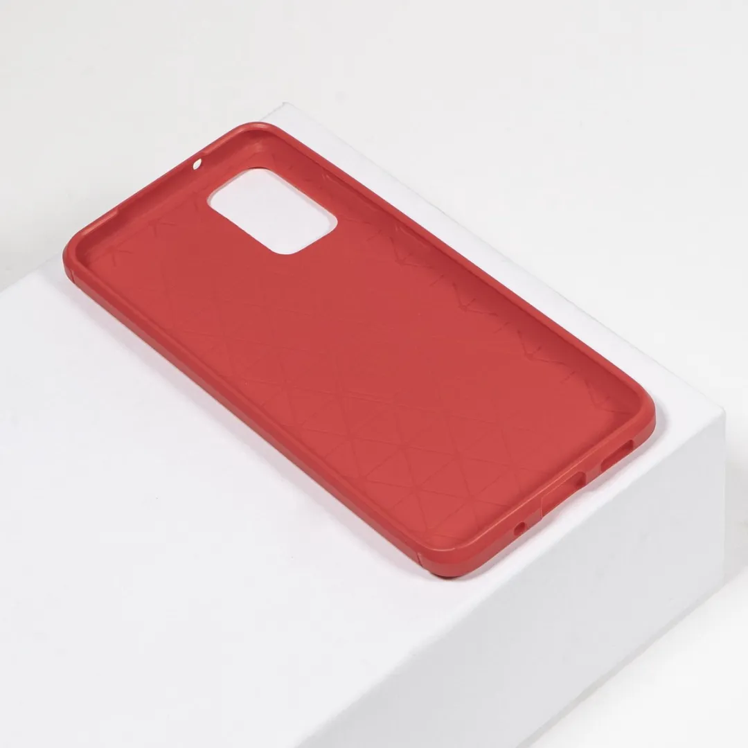 BMAX Carbon Hoesje Samsung Galaxy S20 Plus - Rood - BMAX612622262
