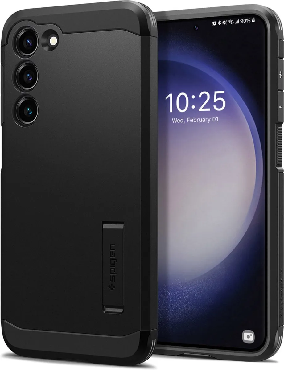 Spigen Tough Armor ACS05672 Hoesje - Samsung Galaxy S23 Plus - Zwart