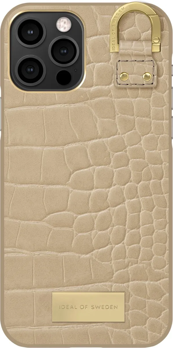 iDeal of Sweden Atelier iPhone 12/12 Pro Hoes - Warm Beige Croco