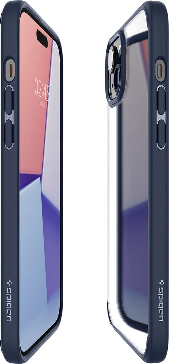Spigen Ultra Hybrid ACS06801 iPhone 15 Hoesje - Blauw - afbeelding 3 van 6