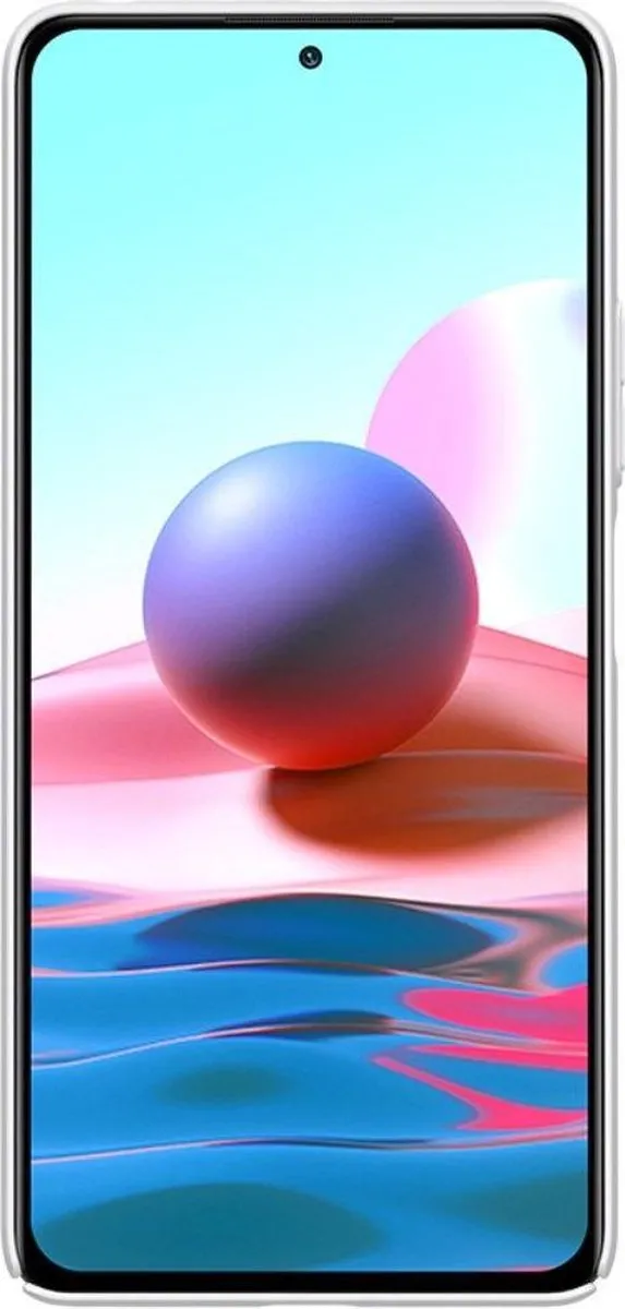 Nillkin - Xiaomi Redmi Note 10 Hoesje - Super Frosted Shield - Back Cover - Wit