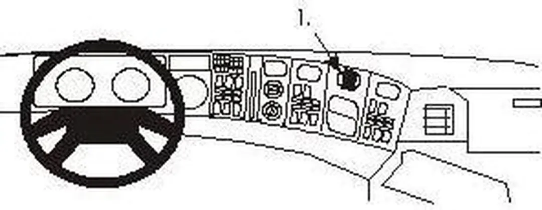 Brodit ProClip 853084 Houder - Scania 4-Serie 1995-2003 - Zwart