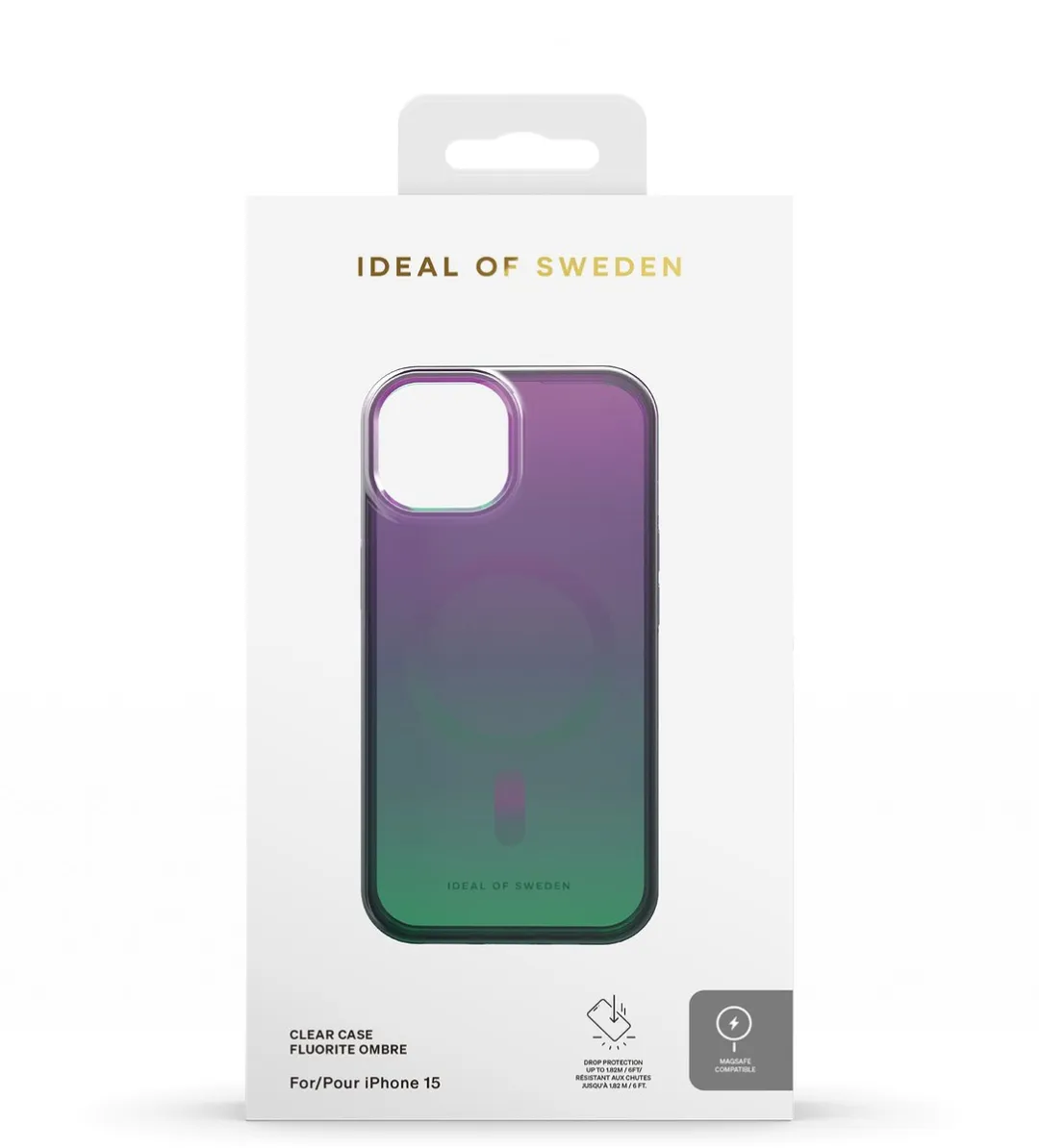 iDeal of Sweden Clear Case MagSafe iPhone 15 Fluorite Ombre - IDCLCMS-I2361-479 - afbeelding 6 van 6