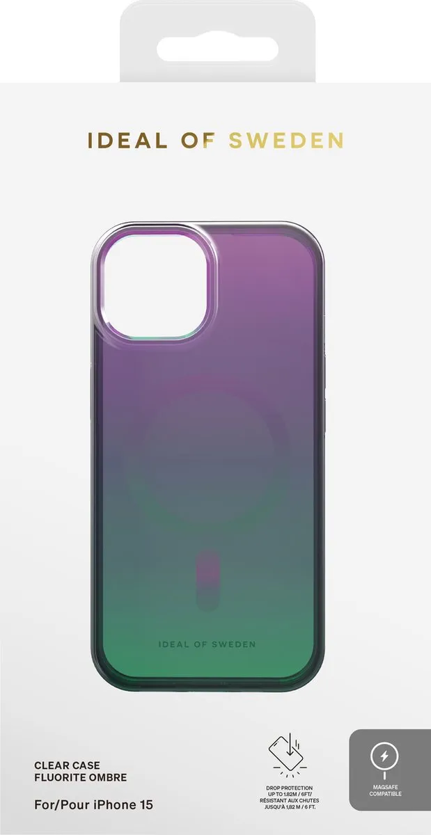 iDeal of Sweden Clear Case MagSafe iPhone 15 Fluorite Ombre - IDCLCMS-I2361-479 - afbeelding 3 van 6