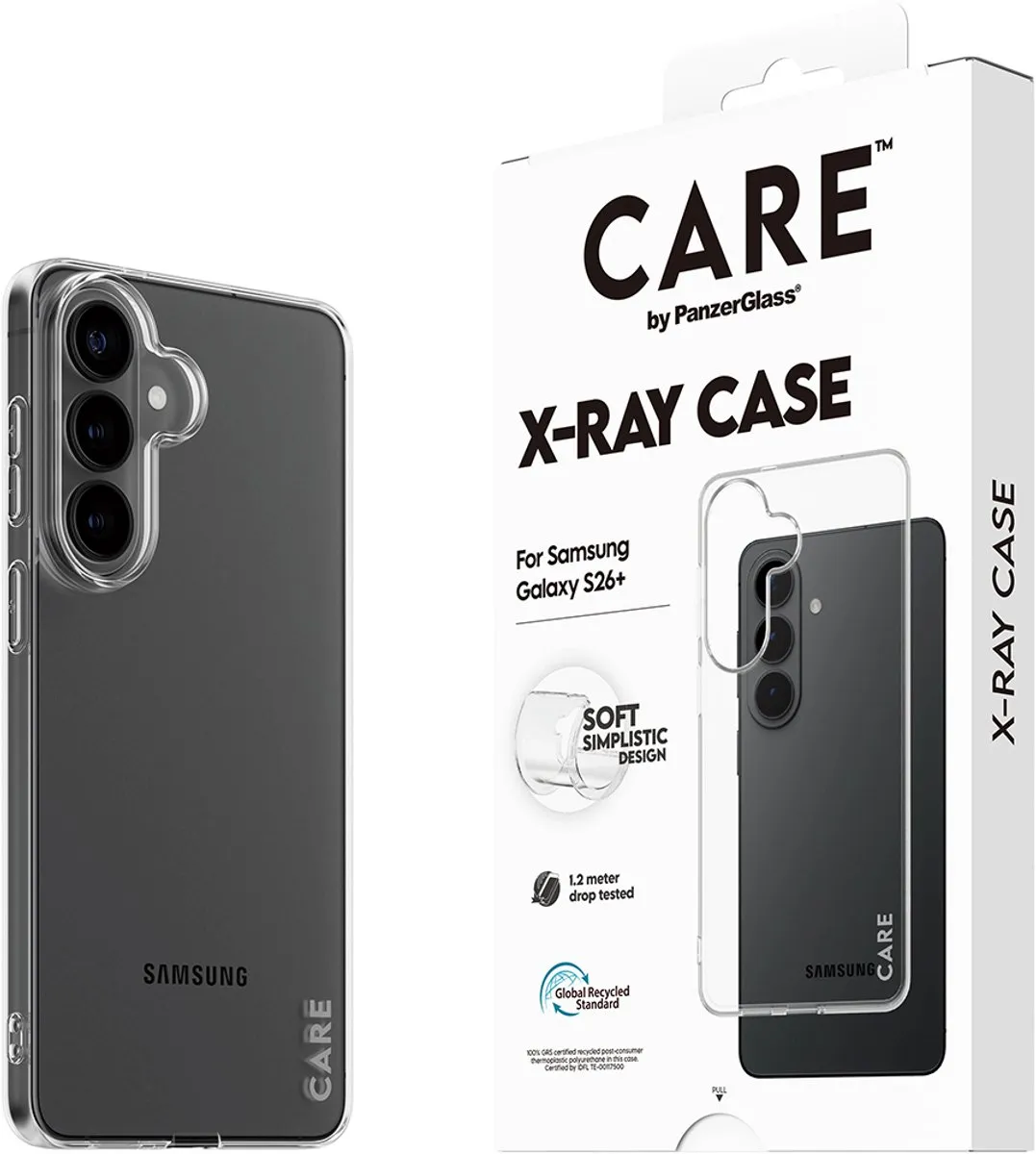 PanzerGlass CARE X-Ray Case Samsung Galaxy S26+ Hoes - Transparant