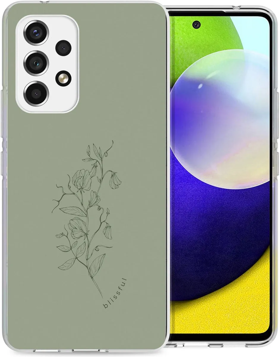 Imoshion Hoesje Samsung Galaxy A53 Floral Green