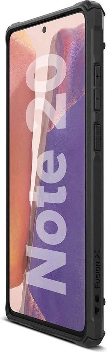 Ringke Fusion X Hoesje Samsung Galaxy Note20 - Camo Zwart