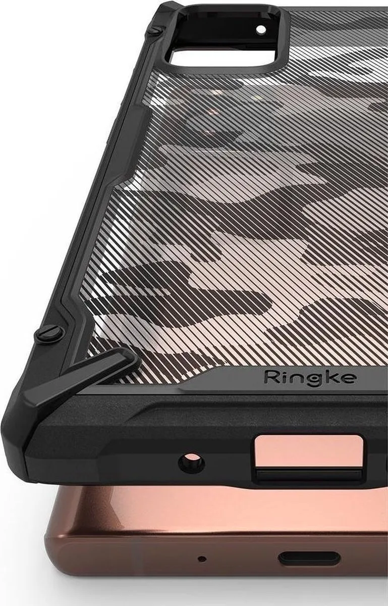 Ringke Fusion X Hoesje Samsung Galaxy Note20 - Camo Zwart