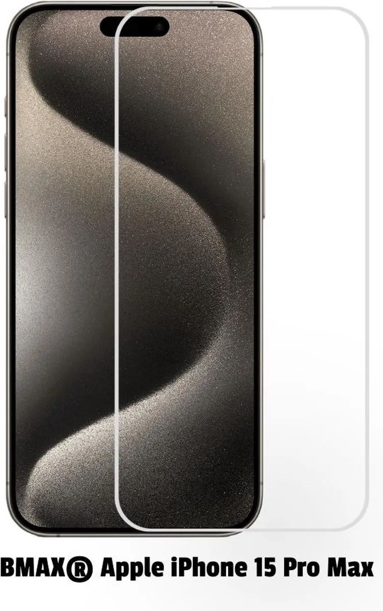 BMAX iPhone 15 Pro Max Screenprotector - 2 Stuks